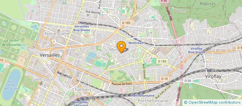 localisation de l'entreprise LES MENUS DE JENNY à VERSAILLES