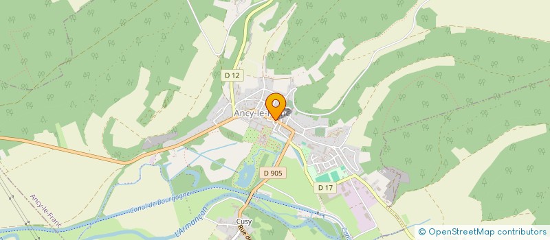 localisation de l'entreprise LES MERCREDIS FESTIFS à ANCY-LE-FRANC