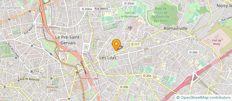 localisation de l'entreprise LES MERINADES à LES LILAS