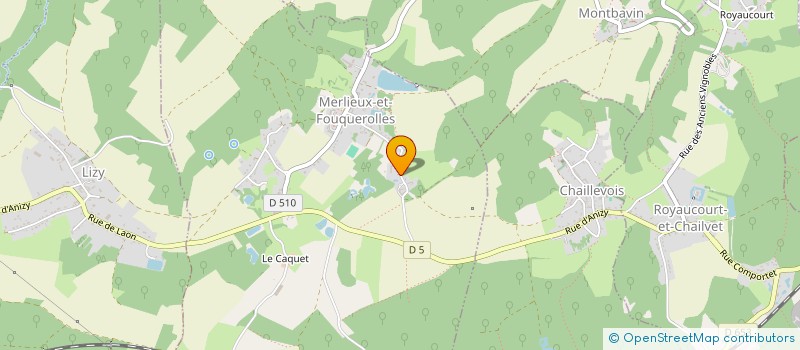 localisation de l'entreprise LES MERISIERS  MERLIEUX-ET-FOUQUEROLLES