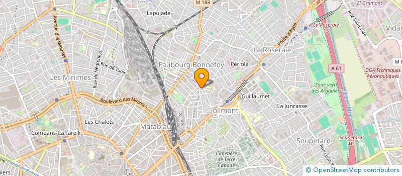 localisation de l'entreprise LES MERLES CHANTEURS à TOULOUSE
