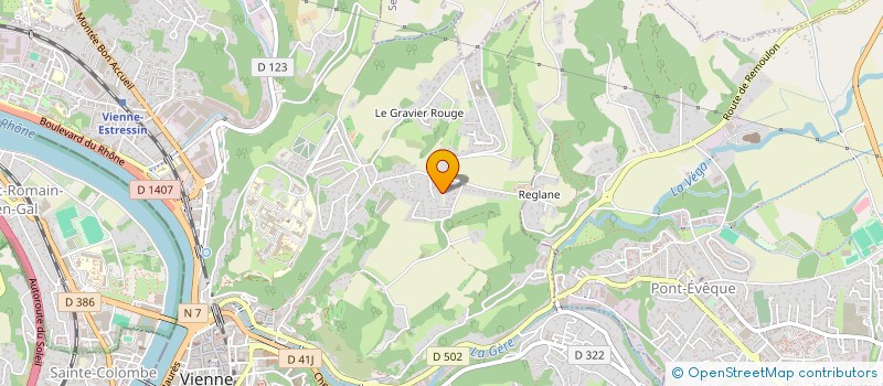 localisation de l'entreprise LES MERLIERES  VIENNE