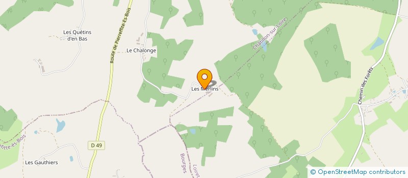 localisation de l'entreprise LES MERLINS à CHATILLON-SUR-LOIRE