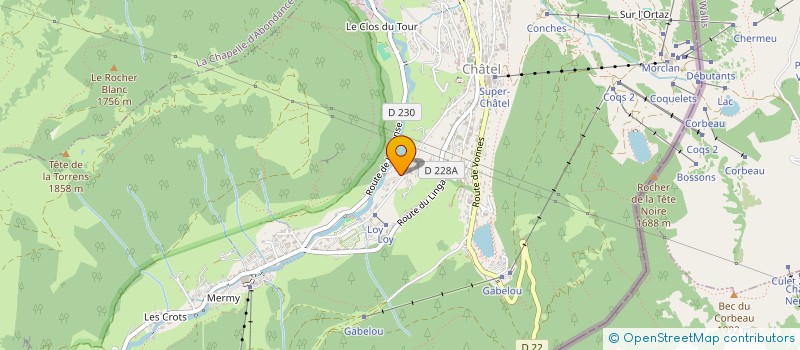 localisation de l'entreprise LES MERMY à CHATEL