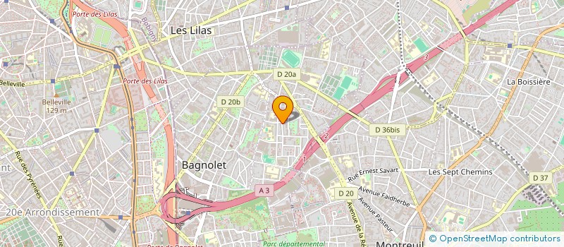 localisation de l'entreprise LES MEROVINGIENS à BAGNOLET