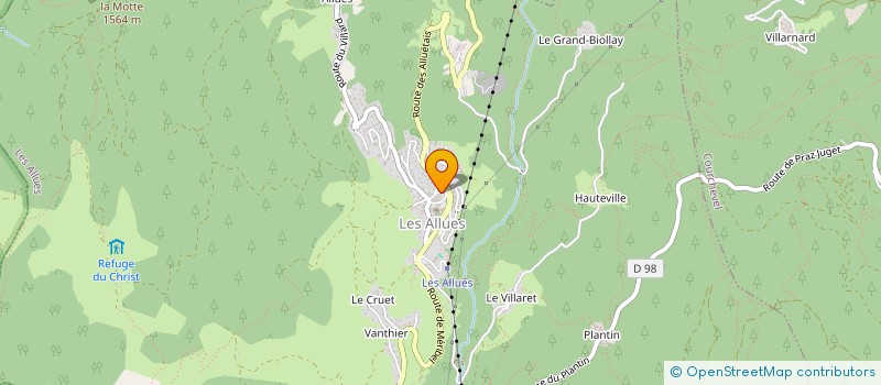 localisation de l'entreprise LES MERRAINS à LES ALLUES