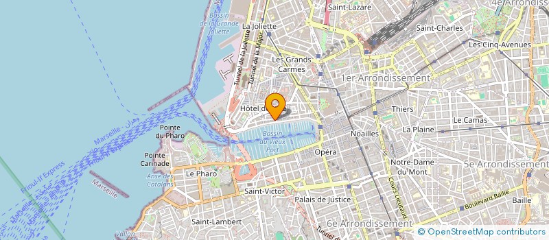 localisation de l'entreprise LES MERS DU SUD à MARSEILLE