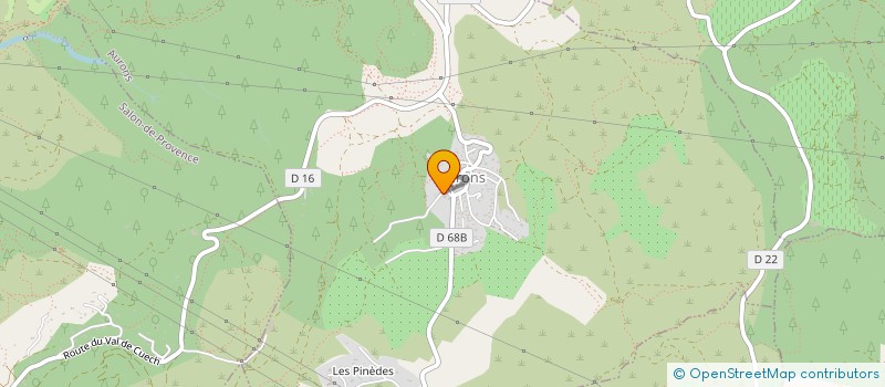 localisation de l'entreprise LES MERVEILLES à AURONS