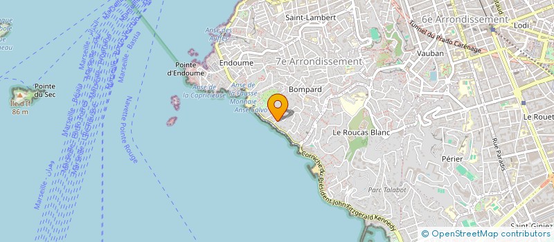 localisation de l'entreprise LES MERVEILLES à MARSEILLE