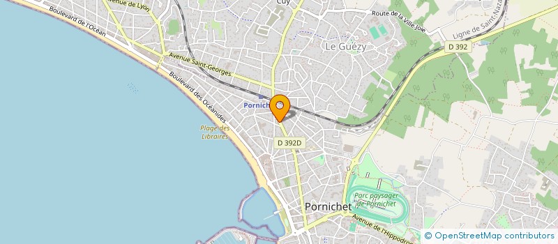 localisation de l'entreprise LES MERVEILLES D'ALICE à PORNICHET