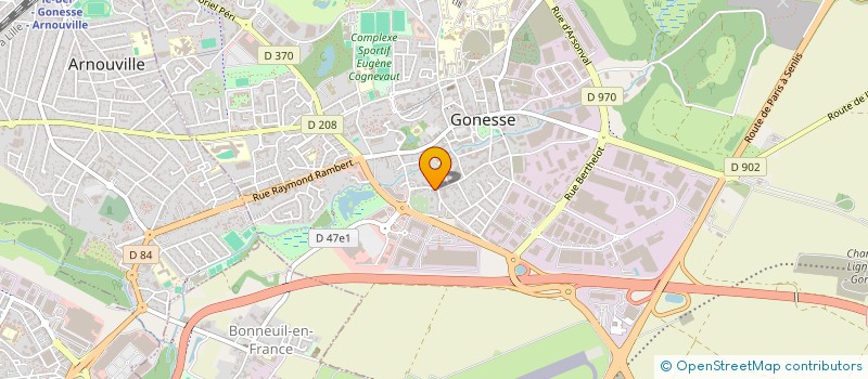 localisation de l'entreprise LES MERVEILLES D'ALICE à GONESSE