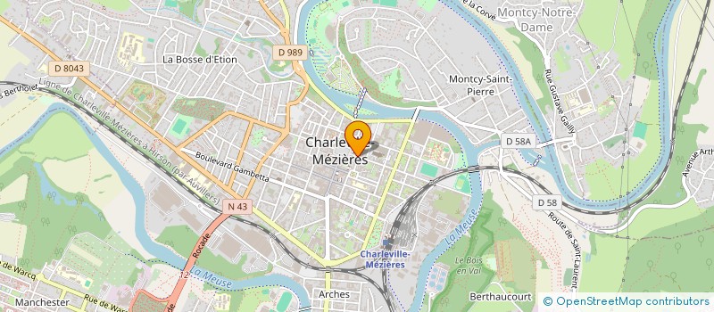 localisation de l'entreprise LES MERVEILLES DE L'ORIENT à CHARLEVILLE-MEZIERES