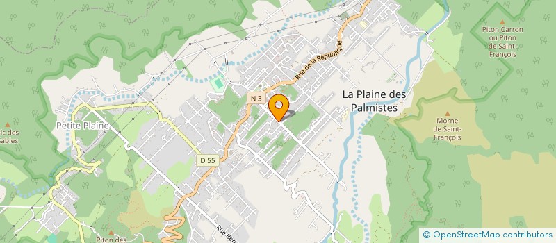 localisation de l'entreprise LES MERVEILLES DE LA PLAINE à LA PLAINE-DES-PALMISTES