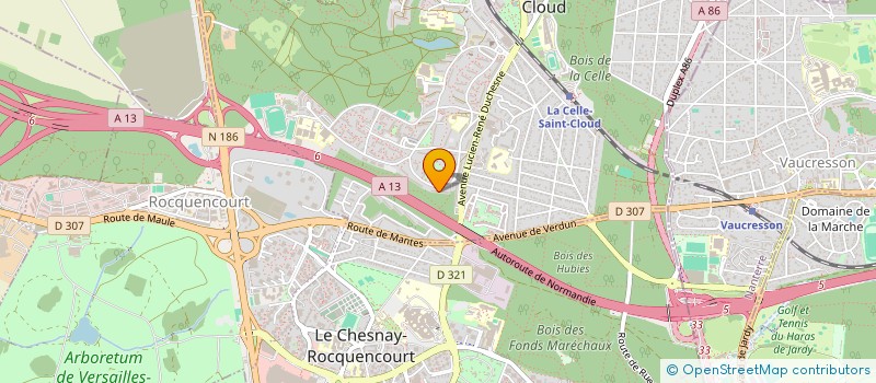 localisation de l'entreprise LES MERVEILLES DE MONASTIR  LA CELLE-SAINT-CLOUD