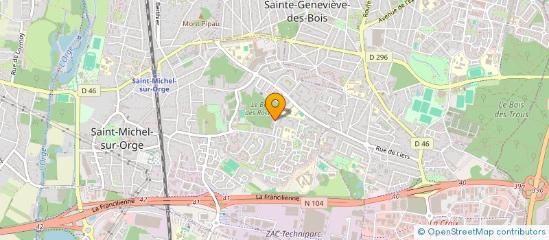 localisation de l'entreprise LES MERVEILLES DE SEVRES à SAINT-MICHEL-SUR-ORGE