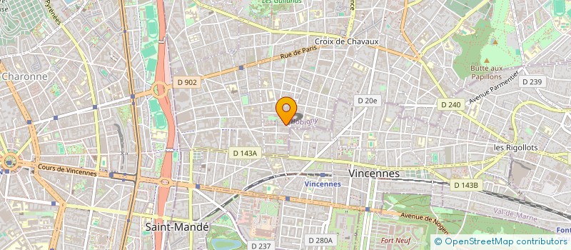 localisation de l'entreprise LES MERVEILLEUSES à MONTREUIL