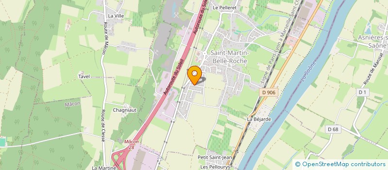 localisation de l'entreprise LES MESANGES  SAINT-MARTIN-BELLE-ROCHE
