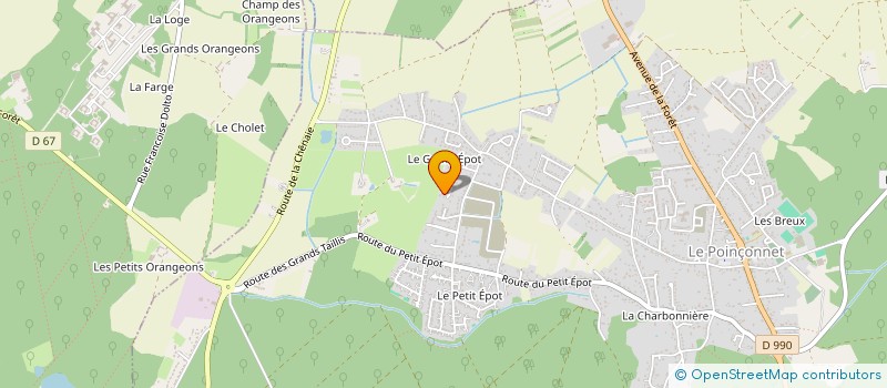 localisation de l'entreprise LES MESANGES à LE POINCONNET