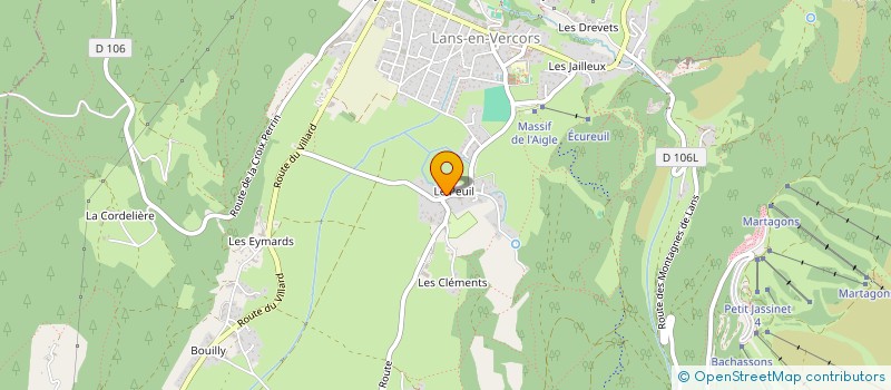 localisation de l'entreprise LES MESANGES  LANS-EN-VERCORS
