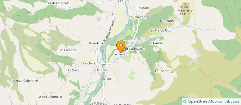 localisation de l'entreprise LES MESANGES  THOARD