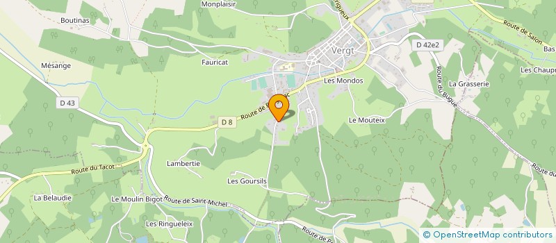 localisation de l'entreprise LES MESANGES à VERGT