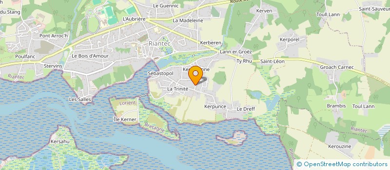 localisation de l'entreprise LES MESANGES  RIANTEC