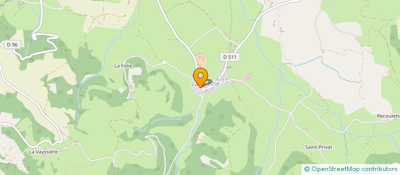 localisation de l'entreprise LES MESANGES  SEVERAC D'AVEYRON