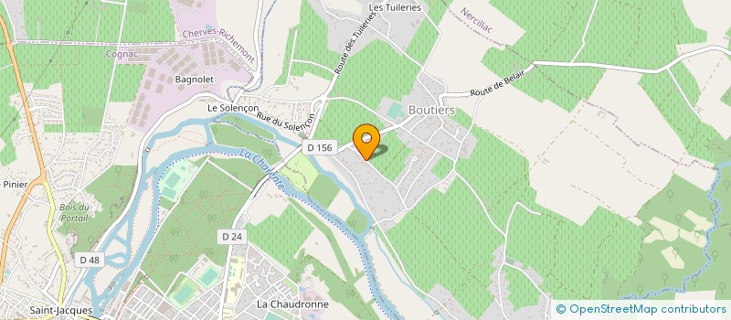localisation de l'entreprise LES MESANGES à BOUTIERS-SAINT-TROJAN
