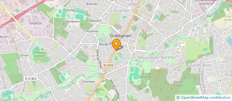 localisation de l'entreprise LES MESANGES à GRADIGNAN