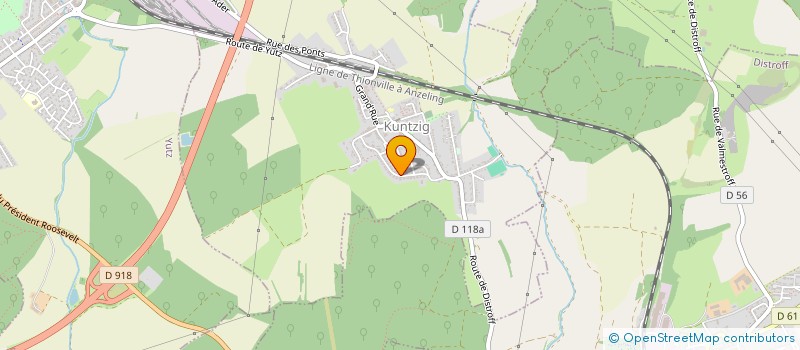 localisation de l'entreprise LES MESANGES  KUNTZIG