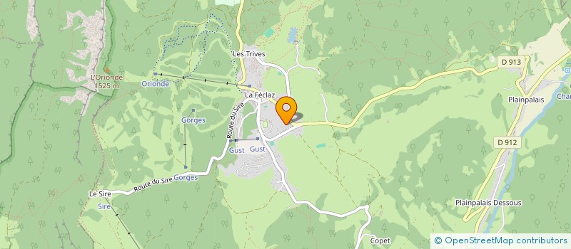 localisation de l'entreprise LES MESANGES  LES DESERTS