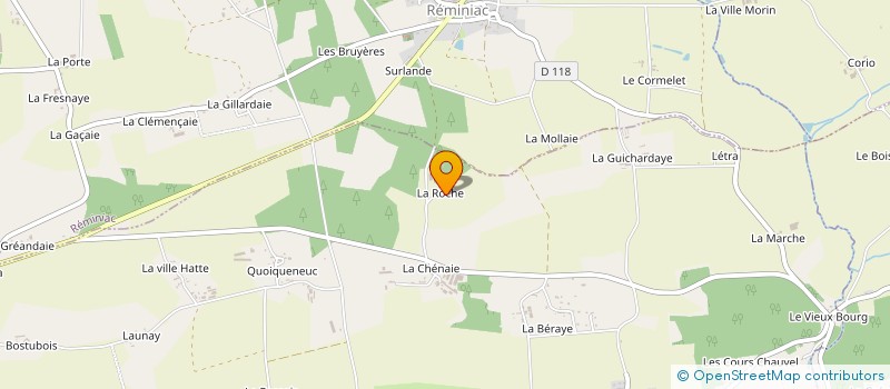 localisation de l'entreprise LES MESANGES  TREAL