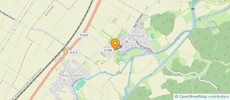 localisation de l'entreprise LES MESANGES  OSTHOUSE