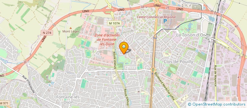 localisation de l'entreprise LES MESANGES DE LA LONDE  DIJON