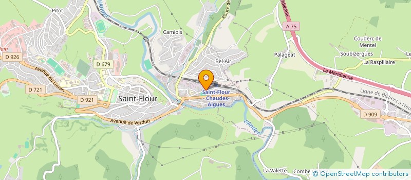 localisation de l'entreprise LES MESSAGERIES à SAINT-FLOUR
