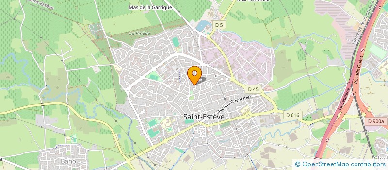 localisation de l'entreprise LES MESSAGERIES DU LAC à SAINT-ESTEVE