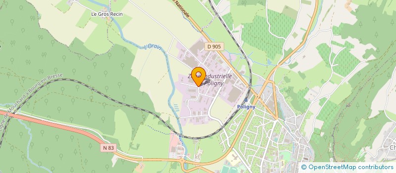 localisation de l'entreprise LES MESSAGERIES JURASSIENNES à POLIGNY