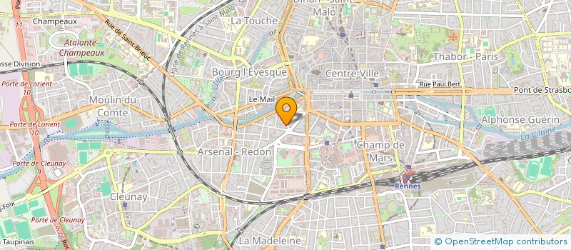 localisation de l'entreprise LES MESSAGERS DU COEUR  RENNES