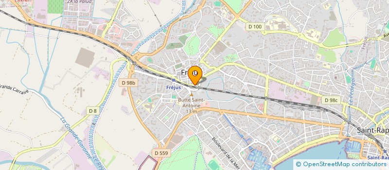 localisation de l'entreprise LES MESSAGERS DU FEU à FREJUS