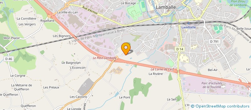 localisation de l'entreprise LES MESSAGERS DU MULTIVERS  LAMBALLE-ARMOR