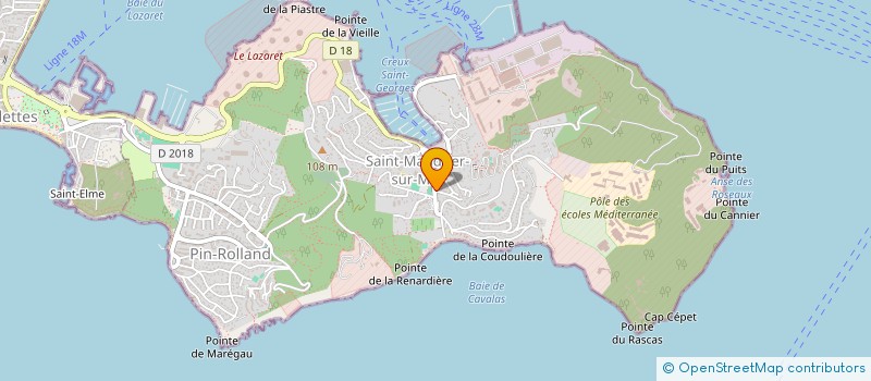 localisation de l'entreprise LES MESSAGERS DU REVE à SAINT-MANDRIER-SUR-MER