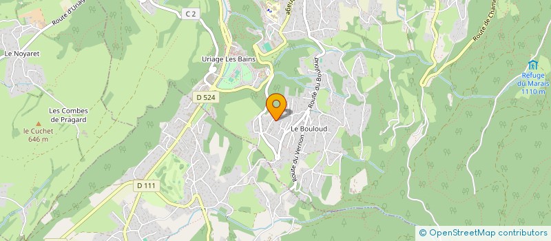 localisation de l'entreprise LES MESSANGES  SAINT-MARTIN-D'URIAGE