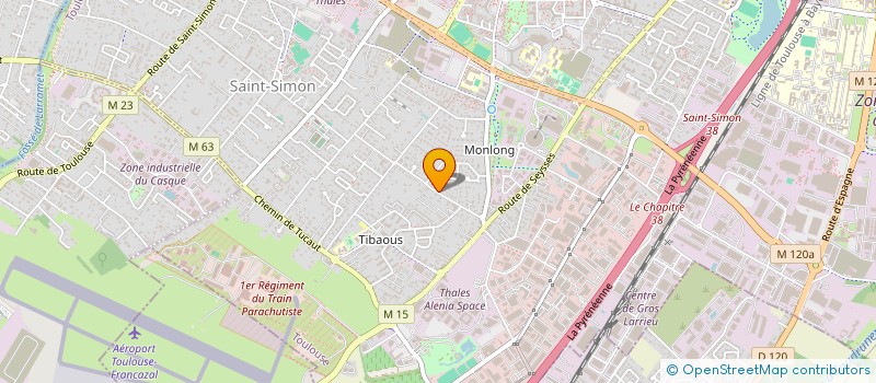 localisation de l'entreprise LES MESSUGUES  TOULOUSE