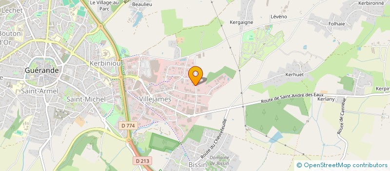 localisation de l'entreprise LES METAIRIES  GUERANDE