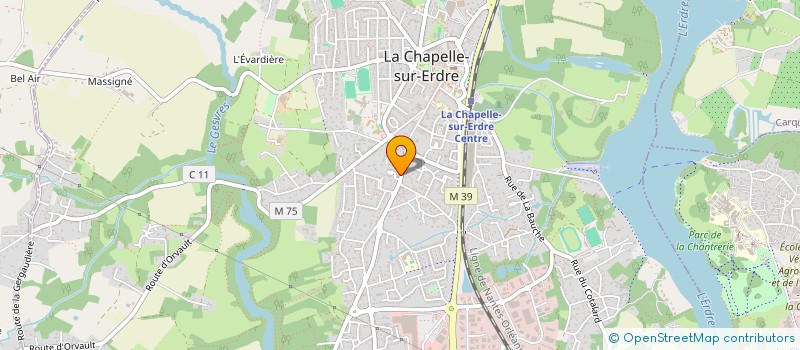 localisation de l'entreprise LES METAIRIES à LA CHAPELLE-SUR-ERDRE