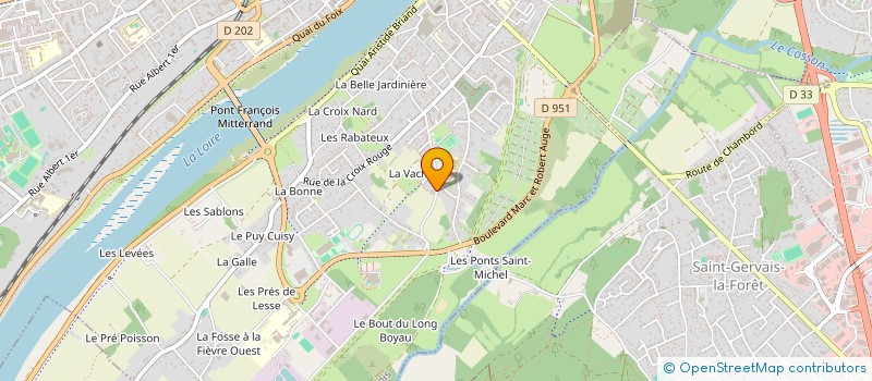 localisation de l'entreprise LES METAIRIES DU PONT SAINT-MICHEL à BLOIS