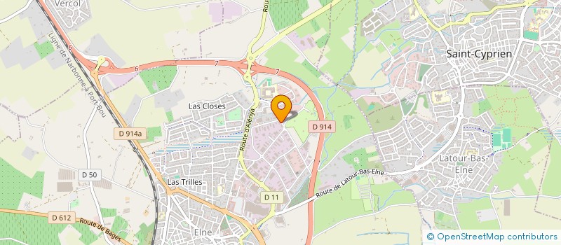 localisation de l'entreprise LES METALLERIES D'AVENIR à ELNE