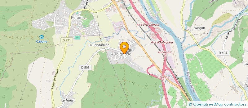localisation de l'entreprise LES METALLIERS 2 à AUBIGNOSC