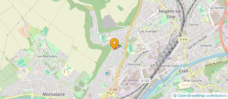 localisation de l'entreprise LES METALLIERS DE L'OISE à MONTATAIRE