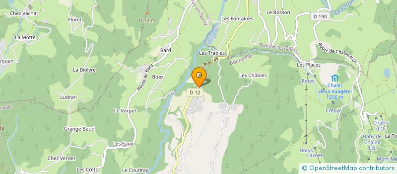 localisation de l'entreprise LES METALLIERS REUNIS à VIUZ-EN-SALLAZ